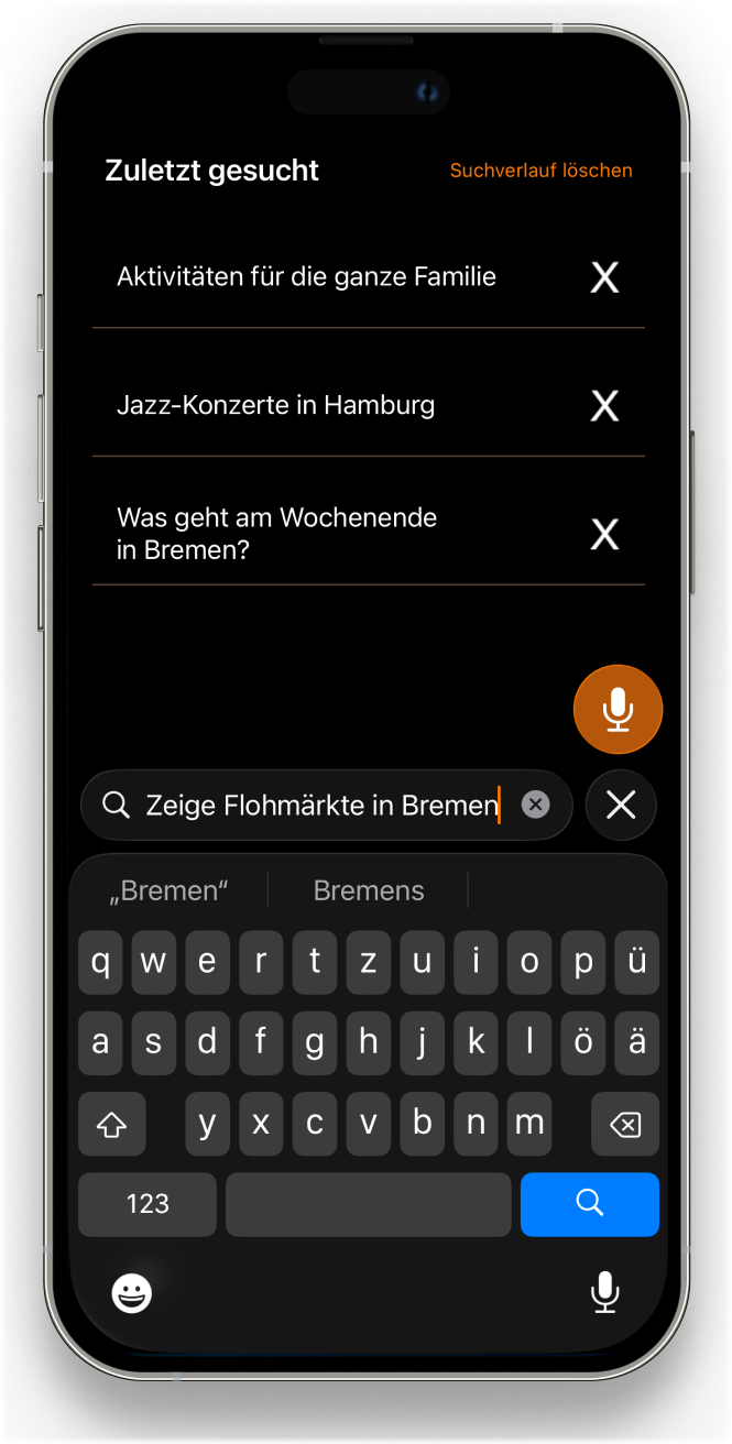 molo App: Suche