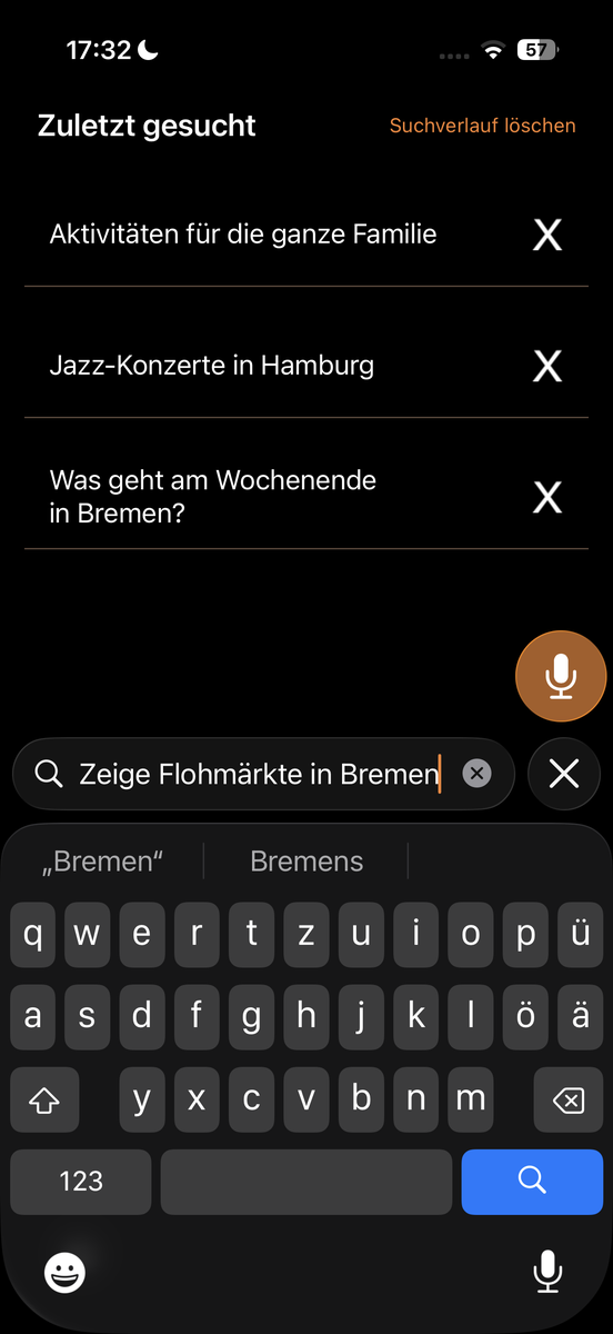 molo App: Suche